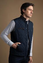 Colete Matelasse Masculino Azul