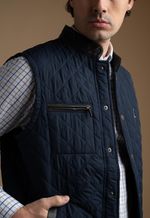 Colete Matelasse Masculino Azul