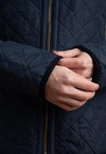 Casaco Matelassê com Polar Dama Azul