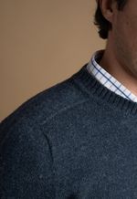Suéter Masculino Lã Merino Azul Marinho