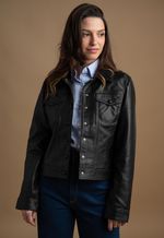Jaqueta Feminina de Botões Pelica LC 136 Preto