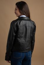 Jaqueta Feminina de Botões Pelica LC 136 Preto