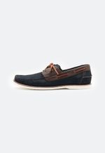 Sapato 1905 Sider Gel Dockside Nobuck Azul Marinho e Café