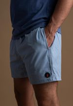 Short Short Bolso Tampa Mescla 2410113 Azul Claro
