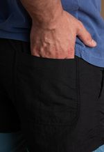 Short Bicolor Preto e Azul