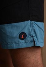 Short Bicolor Preto e Azul