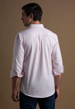 Camisa Hombre Clássica Oxford Los Corrales Rosa