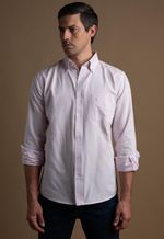 Camisa Hombre Clássica Oxford Los Corrales Rosa