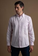 Camisa Hombre Clássica Oxford Los Corrales Rosa