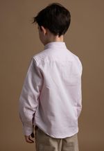Camisa Infantil Menino Oxford Los Corrales Rosa