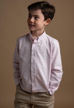 Camisa Infantil Menino Oxford Los Corrales Rosa
