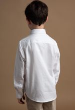 Camisa Infantil Menino Oxford Los Corrales Branco