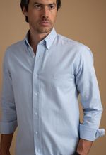 Camisa Hombre Oxford Los Corrales Azul Claro