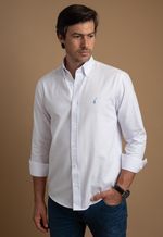 Camisa Hombre Oxford Los Corrales Branco