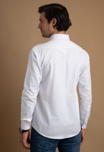Camisa Hombre Oxford Los Corrales Branco