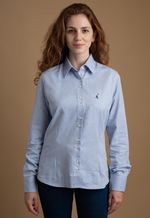 Camisa Dama Oxford Los Corrales Azul