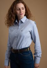 Camisa Dama Oxford Los Corrales Azul