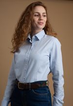 Camisa Dama Oxford Los Corrales Azul Claro