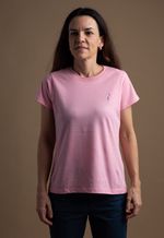 Camiseta Feminina Lisa  Rosa Chiclete