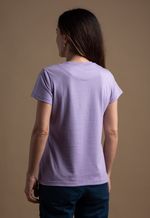 Camiseta Feminina Lisa  Lilas