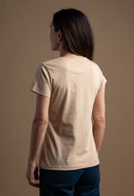 Camiseta Feminina Lisa  Amendoa