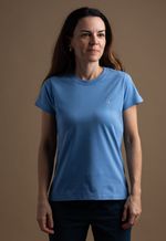 Camiseta Feminina Lisa  Azul Provençal