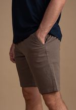 Bermuda Regular Collor  Marrom Militar