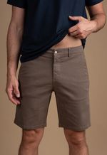 Bermuda Regular Collor  Marrom Militar