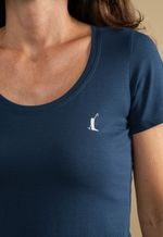 Camiseta Feminina Lisa Tech Azul Marinho