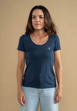 Camiseta Feminina Lisa Tech Azul Marinho