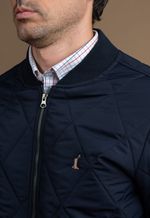 Casaco Bomber Matelasse Eugenio Azul Marinho