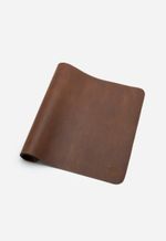 Deskpad Couro Liso Marrom