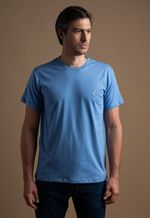 Camiseta Masculina Lisa 2025 Azul Provençal