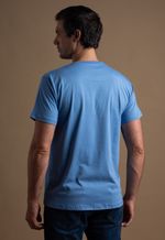 Camiseta Masculina Lisa 2025 Azul Provençal