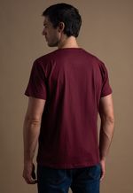 Camiseta Masculina Lisa 2025 Bordo