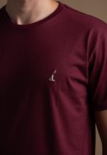 Camiseta Masculina Lisa 2025 Bordo