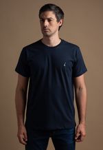 Camiseta Masculina Lisa 2025 Azul Marinho