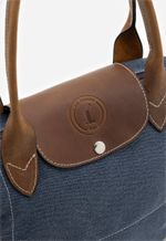 Bolsa Plegable Pequena Estonado Azul