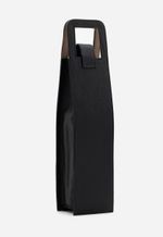 Porta Vinho Couro Liso Bellini Preto