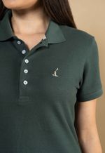 Camisa Polo Piquet Feminina Verde Militar