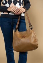 Bolsa Marcela Couro Caramelo