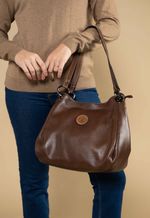 Bolsa Marcela Couro Areia Natural