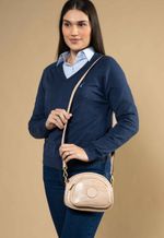 Bolsa Feminina Bandoleira Martina Croco Natural