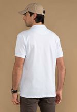 Camisa Polo Piquet Maculina Los Corrales Branco