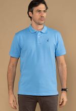 Camisa Polo Piquet Maculina Los Corrales Azul Ceu