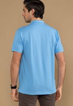 Camisa Polo Piquet Maculina Los Corrales Azul Ceu