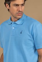 Camisa Polo Piquet Maculina Los Corrales Azul Ceu