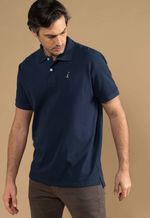 Camisa Polo Piquet Maculina Los Corrales Azul Noite