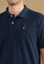 Camisa Polo Piquet Maculina Los Corrales Azul Noite