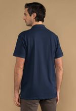 Camisa Polo Piquet Maculina Los Corrales Azul Noite
